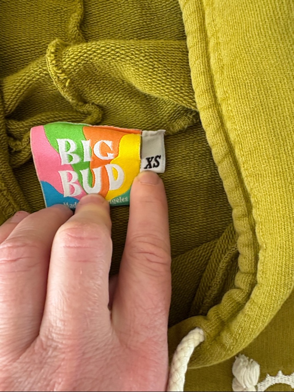 Big Bud Press Olive Green Sweatshirt XS - Picture 3 of 5